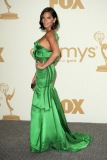 poses in press room during the 63rd Primetime Emmy Awards at the Nokia Theatre L.A. Live on September 18, 2011 in Los Angeles, United States.