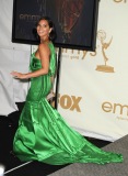 poses in press room during the 63rd Primetime Emmy Awards at the Nokia Theatre L.A. Live on September 18, 2011 in Los Angeles, United States.