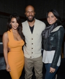 LOS ANGELES, CA - APRIL 22:  (L-R) Kim Kardashian, rap recording artist Common and actress Olivia Munn attend Jeep Brand and USA Basketball  celebration of the launch of the 2012 Jeep Wrangler Unlimited Altitude at LA Center Studios on April 22, 2012 in Los Angeles, California.  (Photo by Chris Weeks/WireImage)