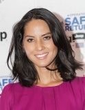 FORT BELVOIR, VA - FEBRUARY 6: Actress Olivia Munn at the launch event for Jeep Operation Safe Return at the USO Warrior & Family Center on February 6, 2013 in Fort Belvoir, Virginia.  (Photo by Brendan Hoffman/Getty Images for Jeep)