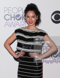 poses in the press room at the 2015 Peoples' Choice Awards at the Nokia Theatre L.A. Live on January 7, 2015 in Los Angeles, California.