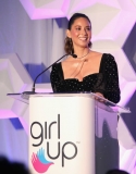 BEVERLY HILLS, CA - OCTOBER 14:  Honoree Olivia Munn speaks onstage during the Girl Up #GirlHero Awards Luncheon at SLS Hotel on October 14, 2018 in Beverly Hills, California.  (Photo by Rachel Murray/Getty Images for Girl Up)