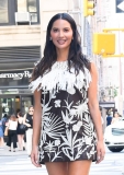 NEW YORK, NY - JUNE 26:  Actress Olivia Munn is seen outside Build Studi on June 26, 2019 in New York City.  (Photo by Raymond Hall/GC Images)
