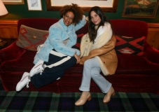 ASPEN, CO - FEBRUARY 04: Elaine Welteroth and Olivia Munn attend the Frame and Bumble dinner at Caribou Club on February 4, 2019 in Aspen, Colorado.  (Photo by Riccardo S. Savi/Getty Images for Frame Denim)