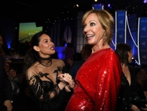 BEVERLY HILLS, CALIFORNIA - MARCH 28: (L-R) Olivia Munn and Allison Janney attend the 30th Annual GLAAD Media Awards Los Angeles at The Beverly Hilton Hotel on March 28, 2019 in Beverly Hills, California. (Photo by Kevin Mazur/Getty Images for GLAAD)