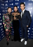 BEVERLY HILLS, CALIFORNIA - MARCH 28: (L-R) Jake Borelli, Olivia Munn, and Alex Landi attend the 30th Annual GLAAD Media Awards Los Angeles at The Beverly Hilton Hotel on March 28, 2019 in Beverly Hills, California. (Photo by Kevin Mazur/Getty Images for GLAAD)