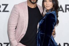 LOS ANGELES, CA - FEBRUARY 12:  Ricky Whittle and Olivia Munn attend the 2019 Winter TCA Tour - STARZ Red Carpet Event at 71Above on February 12, 2019 in Los Angeles, California.  (Photo by Gregg DeGuire/Getty Images)
