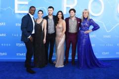 LOS ANGELES, CALIFORNIA - JUNE 17: L-R) Adrian Lester, Emma Greenwell, Ronan Raftery, Olivia Munn, Jon Fletcher and Joely Richardson arrive at the LA Premiere of Starz's "The Rook" at The Getty Museum on June 17, 2019 in Los Angeles, California. (Photo by Amanda Edwards/WireImage)