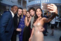 LOS ANGELES, CALIFORNIA - JUNE 17: (L-R) Adrian Lester, Ronan Raftery, Joely Richardson, Emma Greenwell, Jon Fletcher, and Olivia Munn are seen at STARZ Los Angeles "The Rook" Red Carpet and Premiere at The Getty Center on June 17, 2019 in Los Angeles, California. (Photo by Michael Kovac/Getty Images for Starz Entertainment LLC)