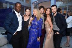 LOS ANGELES, CALIFORNIA - JUNE 17: (L-R) Adrian Lester, Emma Greenwell, Joely Richardson, Jon Fletcher, Olivia Munn, and Ronan Raftery are seen at STARZ Los Angeles "The Rook" Red Carpet and Premiere at The Getty Center on June 17, 2019 in Los Angeles, California. (Photo by Michael Kovac/Getty Images for Starz Entertainment LLC)