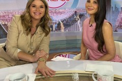 Olivia Munn co-hosting on Jenna and Friends March 31, 2025.