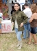 (EXCLUSIVE ACCESS) attends the 77kids by American Eagle Denim Decorating booth at