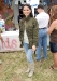 (EXCLUSIVE ACCESS) attends the 77kids by American Eagle Denim Decorating booth at