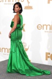 poses in the press room during the 63rd Annual Primetime Emmy Awards held at Nokia Theatre L.A. LIVE on September 18, 2011 in Los Angeles, California.