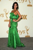 poses in press room during the 63rd Primetime Emmy Awards at the Nokia Theatre L.A. Live on September 18, 2011 in Los Angeles, United States.