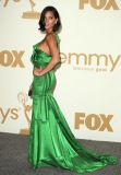 poses in press room during the 63rd Primetime Emmy Awards at the Nokia Theatre L.A. Live on September 18, 2011 in Los Angeles, United States.