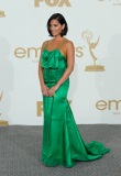 poses in press room during the 63rd Primetime Emmy Awards at the Nokia Theatre L.A. Live on September 18, 2011 in Los Angeles, United States.