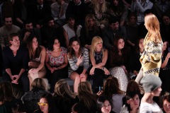 > the Charlotte Ronson Fall 2011 Fashion show during Mercedes-Benz fashion week at The Stage at Lincoln Center on February 12, 2011 in New York City.