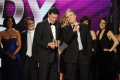 speaks onstage at the First Annual Comedy Awards at Hammerstein Ballroom on March 26, 2011 in New York City.