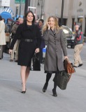 011711 Sarah Jessica Parker And Olivia Munn new movie "idont know how she Does it "at downtown NYC.