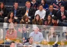 NEW YORK, NY - NOVEMBER 11: (L-R) Actress Olivia Munn, Alexi Ashe, actress Jennifer Carpenter, Alexi Ashe and guest attend the Carolina Hurricanes vs the New York Rangers game at Madison Square Garden on November 11, 2011 in New York City. (Photo by Michael Stewart/WireImage) *** Local Caption *** Olivia Munn;Alexi Ashe;Jennifer Carpenter;Alexi Ashe;