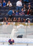 NEW YORK, NY - NOVEMBER 11: (L-R) Actress Olivia Munn, Alexi Ashe, actress Jennifer Carpenter, Alexi Ashe and guest attend the Carolina Hurricanes vs the New York Rangers game at Madison Square Garden on November 11, 2011 in New York City. (Photo by Michael Stewart/WireImage) *** Local Caption *** Olivia Munn;Alexi Ashe;Jennifer Carpenter;Alexi Ashe;