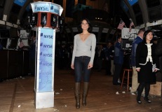 > the closing bell at the New York Stock Exchange on February 28, 2011 in New York City.