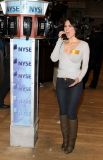 Olivia Munn ringing the closing bell at the New York Stock Exchange (12)