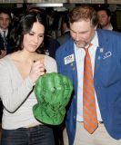 Olivia Munn ringing the closing bell at the New York Stock Exchange (27)