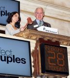 Olivia Munn ringing the closing bell at the New York Stock Exchange (7)