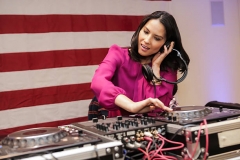 FORT BELVOIR, VA - FEBRUARY 6: Actress Olivia Munn entertains military members and their families at the launch event for Jeep Operation Safe Return at the USO Warrior & Family Center on February 6, 2013 in Fort Belvoir, Virginia.  (Photo by Brendan Hoffman/Getty Images for Jeep)