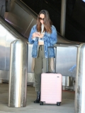 LOS ANGELES, CA - OCTOBER 09: Olivia Munn is seen at Los Angeles International Airport on October 09, 2018 in Los Angeles, California.  (Photo by BG023/Bauer-Griffin/GC Images)