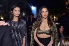 BEVERLY HILLS, CA - NOVEMBER 07:  Nina Dobrev (L) and Olivia Munn attend Michael Kors Dinner to celebrate Kate Hudson and The World Food Programme on November 7, 2018 in Beverly Hills, California.  (Photo by Stefanie Keenan/Getty Images for Michael Kors)