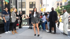 NEW YORK, NY - JUNE 26:  Actress Olivia Munn is seen outside Build Studio on June 26, 2019 in New York City.  (Photo by Raymond Hall/GC Images)