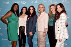 LOS ANGELES, CALIFORNIA - FEBRUARY 19: (L-R) Kim Foxx, Lisa Ling, Melissa Fumero, Stephanie Schriock, Amber Tamblyn, and Olivia Munn attend EMILY's List 2nd Annual Pre-Oscars Event at Four Seasons Los Angeles at Beverly Hills on February 19, 2019 in Los Angeles, California. (Photo by Alberto E. Rodriguez/Getty Images)