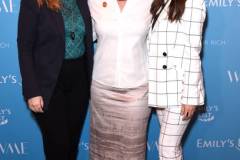 LOS ANGELES, CALIFORNIA - FEBRUARY 19: (L-R) Amber Tamblyn, EMILY's List President Stephanie Schriock, and Olivia Munn attend Raising Our Voices: Supporting More Women in Hollywood & Politics at Four Seasons Hotel Los Angeles in Beverly Hills on February 19, 2019 in Los Angeles, California. (Photo by Presley Ann/Getty Images for EMILY'S List)