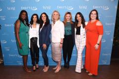LOS ANGELES, CALIFORNIA - FEBRUARY 19: (L-R) Kim Foxx, Lisa Ling, Melissa Fumero, EMILY's List President Stephanie Schriock, Amber Tamblyn, Olivia Munn, and EMILY's List Executive Director Emily Cain attend Raising Our Voices: Supporting More Women in Hollywood & Politics at Four Seasons Hotel Los Angeles in Beverly Hills on February 19, 2019 in Los Angeles, California. (Photo by Presley Ann/Getty Images for EMILY'S List)