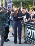 LOS ANGELES, CA - FEBRUARY 19: Olivia Munn is seen arriving at 'Extra' TV Show on February 19, 2019 in Los Angeles, California.  (Photo by gotpap/Bauer-Griffin/GC Images)