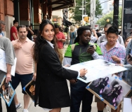 NEW YORK, NY - JUNE 24:  Olivia Munn is seen in Tribeca on June 24, 2019 in New York City.  (Photo by Raymond Hall/GC Images)