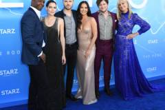 LOS ANGELES, CALIFORNIA - JUNE 17:  Adrian Lester, Emma Greenwell, Ronan Raftery, Olivia Munn, Jon Fletcher and Joely Richardson attend LA Premiere Of Starz's "The Rook" at The Getty Museum on June 17, 2019 in Los Angeles, California. (Photo by Jon Kopaloff/Getty Images,)