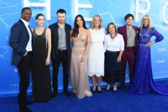 LOS ANGELES, CALIFORNIA - JUNE 17:  Adrian Lester, Emma Greenwell, Ronan Raftery, Olivia Munn, Karen Usher, Lisa Zwerling, Jon Fletcher and Joely Richardson attend LA Premiere Of Starz's "The Rook" at The Getty Museum on June 17, 2019 in Los Angeles, California. (Photo by Jon Kopaloff/Getty Images,)