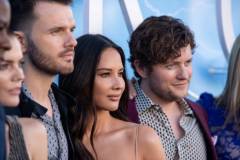 LOS ANGELES, CALIFORNIA - JUNE 17: Ronan Raftery, Olivia Munn, and Jon Fletcher attend the LA premiere of Starz's "The Rook" at The Getty Museum on June 17, 2019 in Los Angeles, California. (Photo by Emma McIntyre/Getty Images)