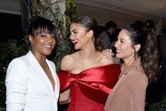 LOS ANGELES, CA - FEBRUARY 21:  (L-R) Tiffany Haddish, Zendaya, Olivia Munn, Vanity Fair x Lanc?me Paris With Belvedere Vodka Raise A Glass To Toast Women In Hollywood on February 21, 2019 in Los Angeles, California.  (Photo by Presley Ann/Getty Images for Belvedere Vodka)