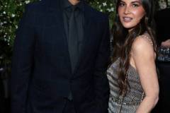 NEW YORK, NEW YORK - JUNE 10: (L-R) Trevor Noah and Olivia Munn, wearing CHANEL, attend the CHANEL Tribeca Festival Artists Dinner at The Odeon on June 10, 2024 in New York City.  (Photo by Dimitrios Kambouris/WireImage)