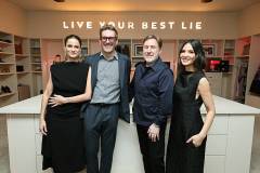 LOS ANGELES, CALIFORNIA - MAY 17: Amanda Peet, Jon Hamm, Jonathan Tropper and Olivia Munn seen at "Your Friends and Neighbors" FYC Event At The Think Apple TV+ Emmy House on May 17, 2025 in Los Angeles, California.  (Photo by Eric Charbonneau/Apple TV+ via Getty Images)