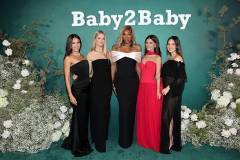 WEST HOLLYWOOD, CALIFORNIA - NOVEMBER 08: (L-R) Jessica Alba, Kelly Sawyer Patricof, Co-CEO, Baby2Baby, Serena Williams, Norah Weinstein, Co-CEO, Baby2Baby and Olivia Munn attend the 2025 Baby2Baby Gala Presented By Paul Mitchell at Pacific Design Center on November 08, 2025 in West Hollywood, California. (Photo by Emma McIntyre/Getty Images for Baby2Baby)