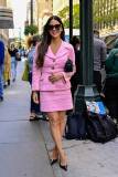 NEW YORK, NEW YORK - OCTOBER 01: Olivia Munn is seen in on October 01, 2025 in New York City. (Photo by Raymond Hall/GC Images)