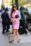 NEW YORK, NEW YORK - OCTOBER 01: Olivia Munn is seen in on October 01, 2025 in New York City. (Photo by Raymond Hall/GC Images)