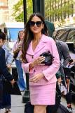 NEW YORK, NEW YORK - OCTOBER 01: Olivia Munn is seen in on October 01, 2025 in New York City. (Photo by Raymond Hall/GC Images)