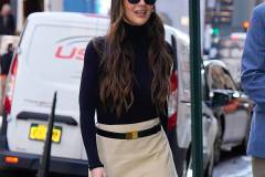 NEW YORK, NY - APRIL 1: Olivia Munn is seen on April 1, 2025 in New York City.  (Photo by XNY/Star Max/GC Images)